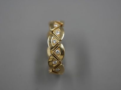 null MAUBOUSSIN - Flexible articulated ring "Souffle de toi" in 18k yellow gold and...