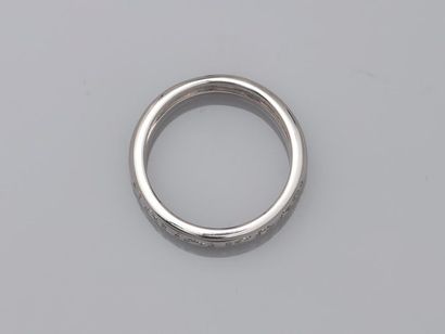 null BOUCHERON - Ring ring in 18k white gold bearing the inscription "Boucheron"...