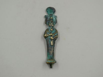 null Dieu Osiris. Bronze style Basse Epoque. 

H : 8 cm.