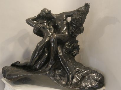 null Auguste RODIN (1840-1917) (d'après) - L’Eternel Printemps - Bronze à la cire...