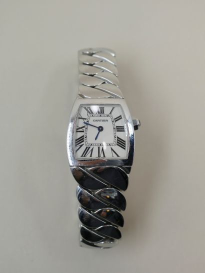 null 
CARTIER, LA DONA model - Stainless steel watch - The case is quadrangular in...
