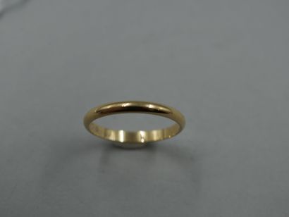 null CARTIER - Wedding ring in 18k yellow gold - Weight : 2,39gr - TDD 58