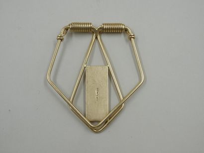 null Money clip in yellow gold - Weight : 18,60gr