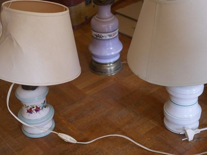 null Lot de lampes en porcelaine