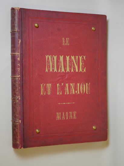 null Deux volumes "Le Mayne et l'Anjou" - Epoque XIXe siècle - 49 x 37 cm