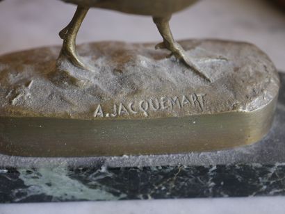 null D'après Henri Alfred JACQUEMARD (1824-1896) - "Faisan" - Epreuve en bronze à...