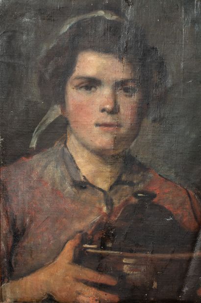 null Vente d'atelier : Alfred Marie LE PETIT (1876-1953) - Ecole de Honfleur - Portrait...