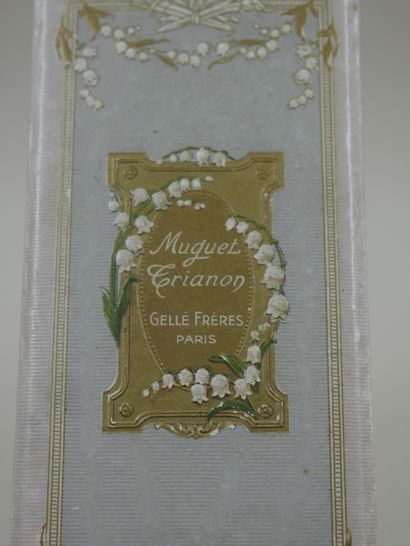 null GELLE FRERES " Lily of the valley trianon ".

Empty blue box, decorated with...