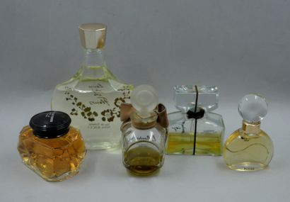 null Set of 5 dummy bottles, Nina Ricci, Sonia Rykiel, Guy Laroche, Grès, Weil