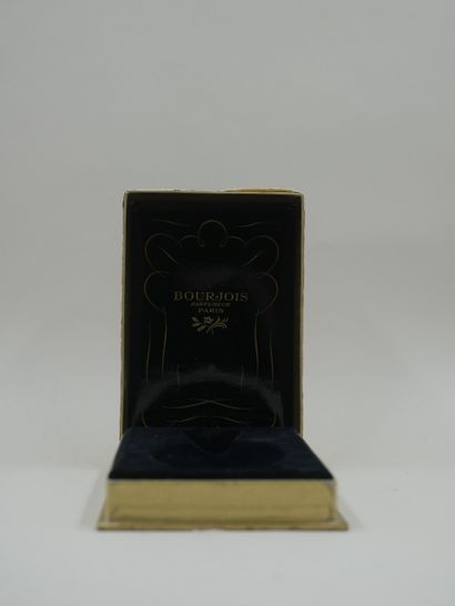 null BOURJOIS "Glamour

Empty beige box decorated with crosses. Gold label titled...