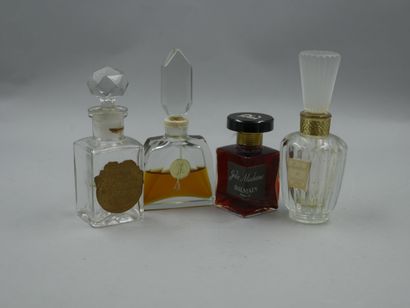 null Set of 4 bottles including 1 Russian bottle, 1 Jacques Heim bottle, empty and...