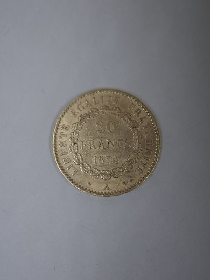 null 20 Francs or - 1874 - 6,40gr