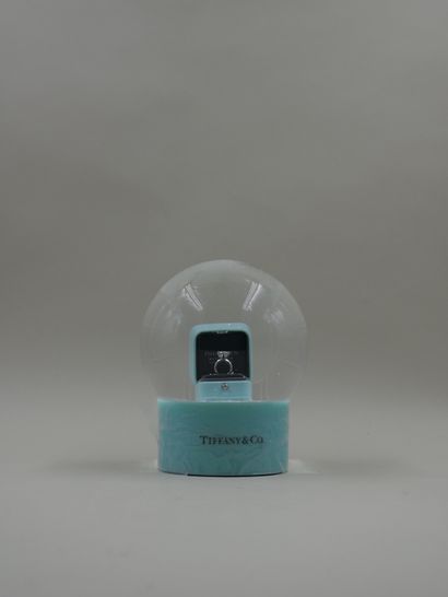 null TIFFANY CO - Snow globe featuring a solitaire in its box - H : 12 cm