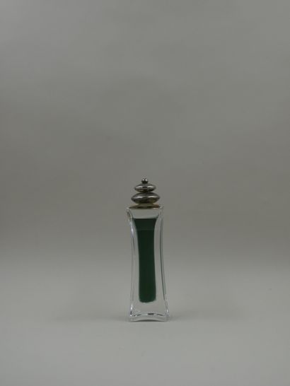 null FEDERICO RESTREPO " The sun is in the moon ".

Stylized glass bottle, stopper...