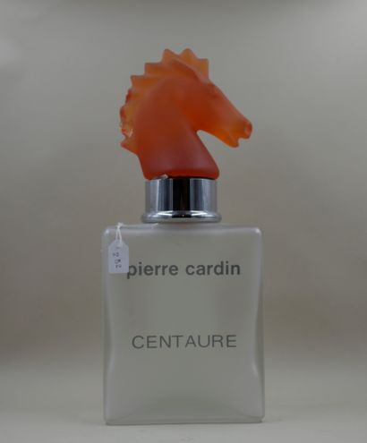 null PIERRE CARDIN « Centaure » rare factice géant de décoration en verre givré,...