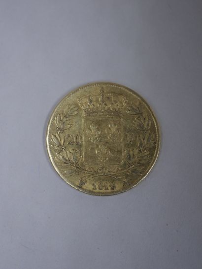 null 20 Francs or - Louis XVIII - 1819 - 6,40gr