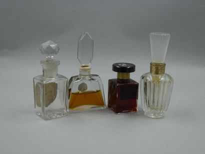 null Set of 4 bottles including 1 Russian bottle, 1 Jacques Heim bottle, empty and...