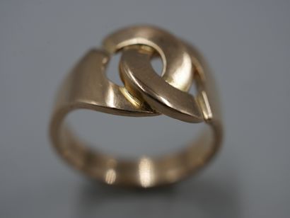 null DINH VAN - Ring in 18k pink gold "Handcuffs" model - Signed - PB : 6,50gr -...