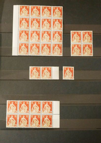 null SUISSE Emissions 1905/1938 : Très bel ensemble de timbres neufs provenant d’un...