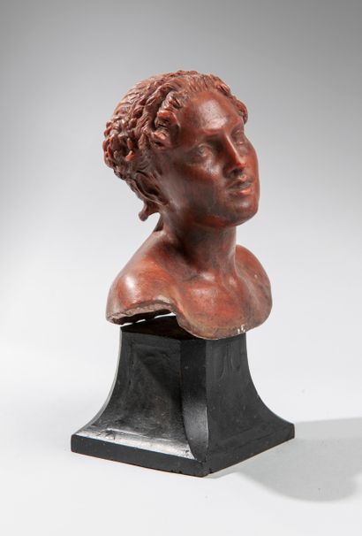 null Vincenzo GEMITO (1852-1929). Buste de femme. Epreuve en cire. Haut 15,5cm

Un...