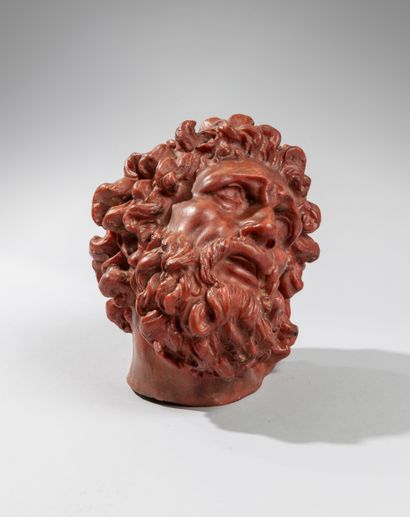 null Gennaro CHIURAZZI (1842-1906) Head of Laocoon after the antique. Wax proof....