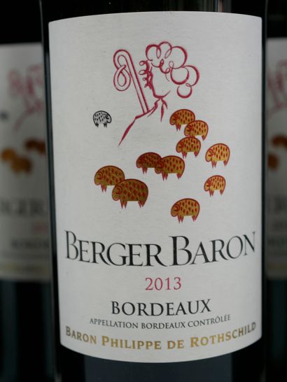 null 11 bottles Berger Baron Philippe de Rothschild, Bordeaux, 2013