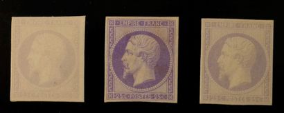 null FRANCE Emissions de l’Empire 1854 à 1873 : Ensemble de timbres et lettres dont...
