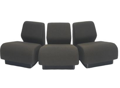 null Don CHADWICK (né en 1936), éditeur Herman MILLER 1974. Quatre chauffeuses formant...