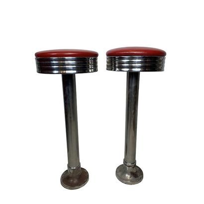 Pair of bar stools from a Red Diner in San...