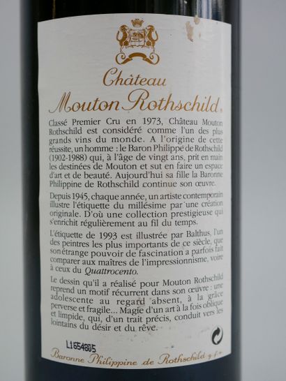 null 1 bottle Château Mouton Rothschild, Pauillac, 1993
