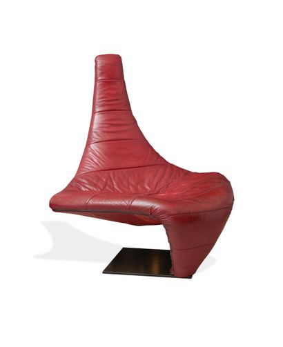  Rare "Turner" armchair by Jack CREBOLDER for HARVINK. 1982 
Exceptional armchair,...