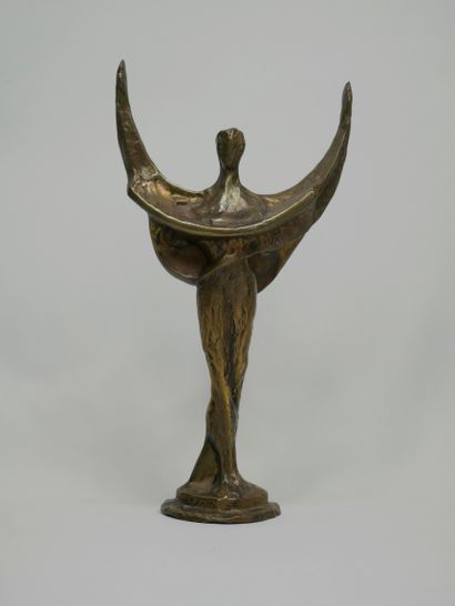 null Bernard JOBIN (1945). "Demeter". Proof in bronze with shaded patina, signed...