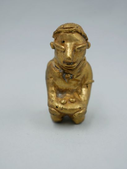 null Offering bearer 

kneeling holding a tray probably with gold nuggets. Rare testimony...