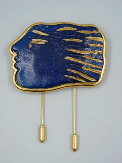 null Alekos FASSIANOS (born 1935), for DAUM. Kallisti. Brooch in glass paste and...