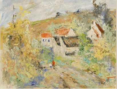 null Michel CALVET (born in 1956). Landscape of Provence. Oil on canvas. Signed lower...