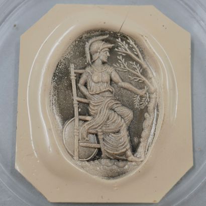 null Fine and rare intaglio. Goddess Athena or Pallas Goddess of War and Wisdom on...