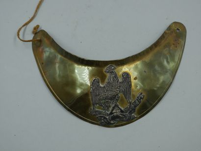 null Lot : 

- An Officer's Collar Hanger 

- An Officer's Shako plate in gilded...