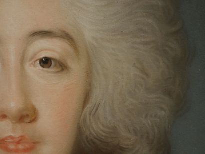  Joseph BOZE ( 1745-1826 ) Portrait de la comtesse de Provence Tableau annoté au...