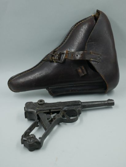 null Two cases: 

-one for German pistol Luger P08` marked Schwarzenberger Co Nürnberg,...
