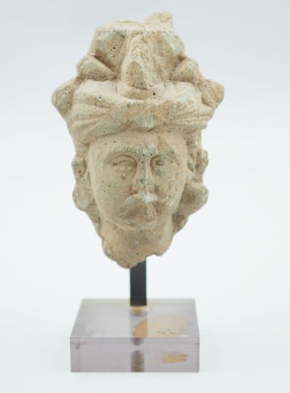 null Head of Buddha the prince Gauthama the future Buddha. Schist.art of Gandhara.2nd-4th...