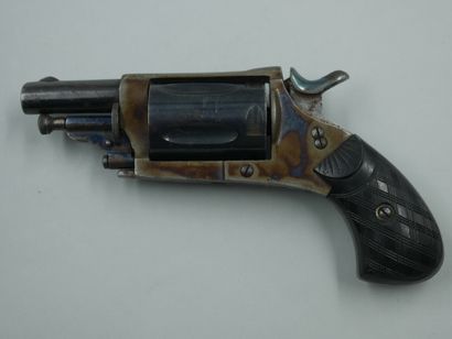 null Velodog revolver, five shots, 6 mm Velodog caliber. Blued and case hardened...