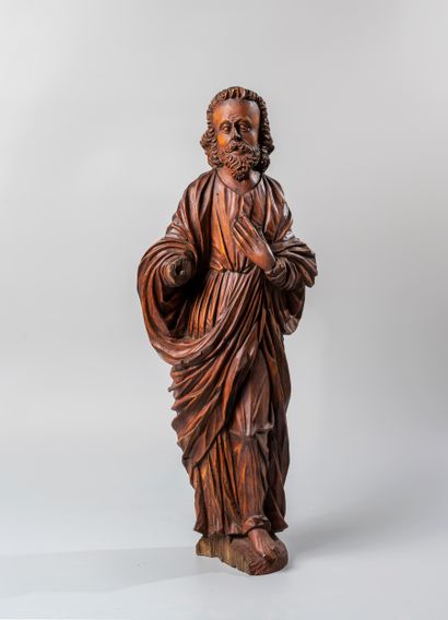 null Lime tree sculpture from an apostolic college representing an Apostle. Good...