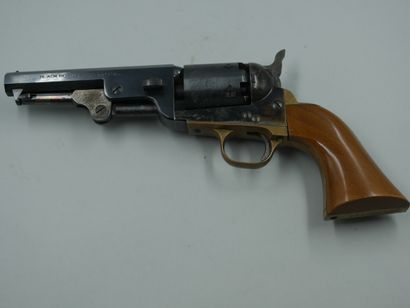 null Colt Navy 1851 Revolver, six-shot, 36 caliber. Bronze finish and engraved. A.B.E....