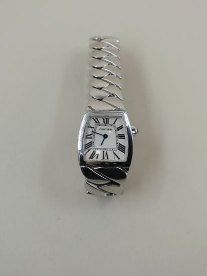 null CARTIER, LA DONA model. Watch in stainless steel. The case of quadrangular form....