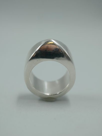 null HERMES - Silver nail ring. Signed - TDD : 54 - PB : 27,46gr