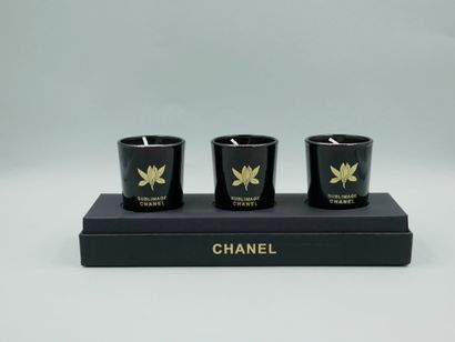 null CHANEL. Set of three Sublimage scented candles with box. New condition. Height:...