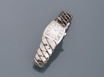 null CARTIER, LA DONA model. Watch in stainless steel. The case of quadrangular form....