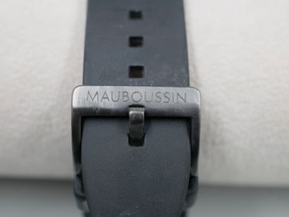 null MAUBOUSSIN, First Day Watch. Ref. 9192302-700C - Wrist chronograph watch. Black...
