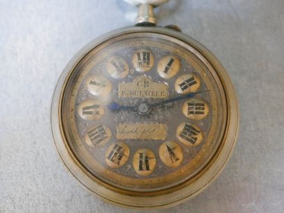 null Railway regulator, also known as railwayman's watch, in silvered metal. The...