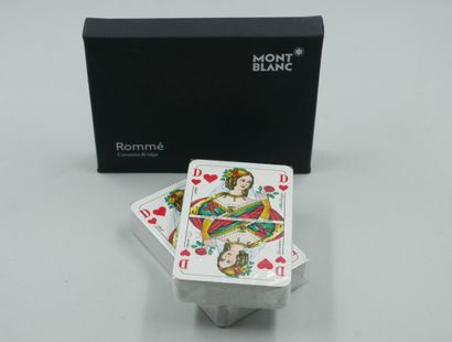 null MONTBLANC. Deux jeux de cartes (neufs, sous blister). Boîte